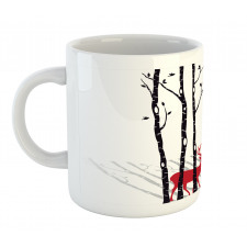 Deer Tree Forest Bird Mug