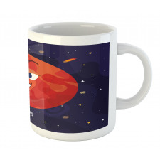 Mars Cartoon Character Mug