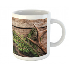 Evergreen Branch Deer Mug