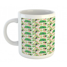 Cartoon Exotic Bird Breeds Mug