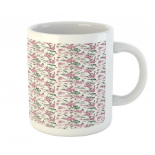 Vintage Blossoms Butterflies Mug