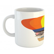 Cartoon Kitten Sky Mug