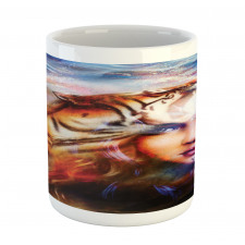 Tiger and Lion Head Mug