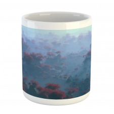 Autumn Trees in Mist Mug