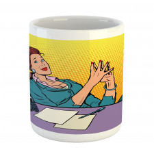 Pop Art Businesswoman Mug