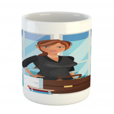 Businesswoman at Office Mug