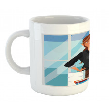 Businesswoman at Office Mug