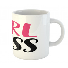 Simplistic Feminine Text Mug