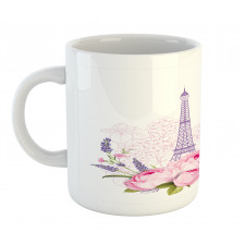 Spring Flora Eiffel Tower Mug