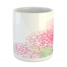 Grunge Paint Art Flowers Mug