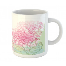 Grunge Paint Art Flowers Mug