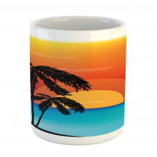 Sunset Trees and an Ocean Mug