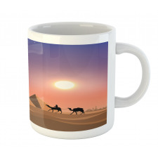 Caravan Camels Desert Scene Mug