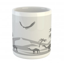 Monotone Greyscale Sand Dunes Mug