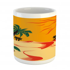 Wind Rippled Sand and Trees Mug