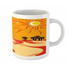 Wind Rippled Sand and Trees Mug