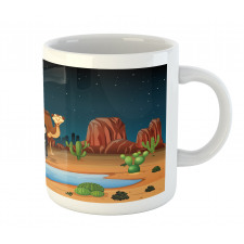 People Camels Cactus Mug