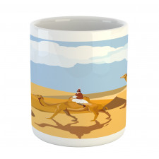 Woman Riding a Camel Mug