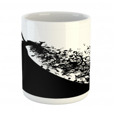 Black and White Singer Woman Mug