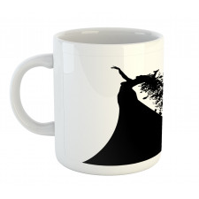 Black and White Singer Woman Mug