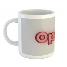 Computer Graphic Typography Mug