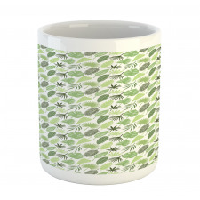 Hand Drawn Leaves Art Mug