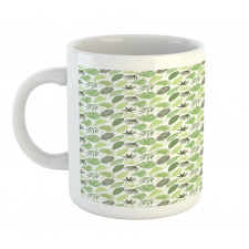 Hand Drawn Leaves Art Mug