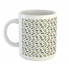 Leaves in Grunge Mug