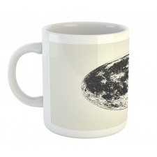 Detailed Sketchy Moon Mug