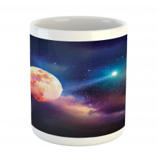 Cosmic Scene with Planets Mug