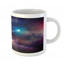 Cosmic Scene with Planets Mug