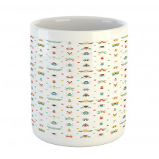 Colorful Various Bugs Stars Mug