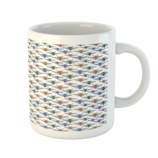 Abstract Colorful Flies Mug