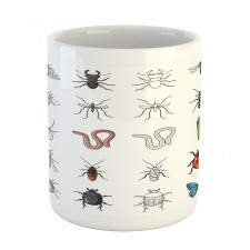 Colored Outline Creatures Mug