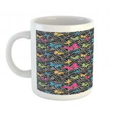 Butterflies on Zebra Mug