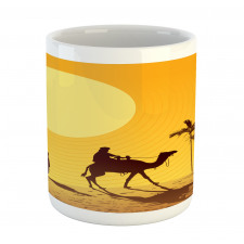 Camel Men and Palms Mug