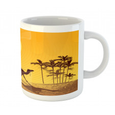 Camel Men and Palms Mug