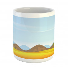 Cactus Plants Mountains Desert Mug