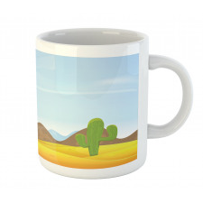 Cactus Plants Mountains Desert Mug