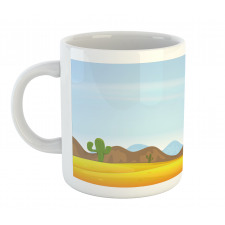 Cactus Plants Mountains Desert Mug