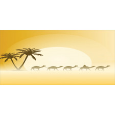 Camel Caravan and Palm Trees Mug