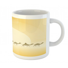 Camel Caravan and Palm Trees Mug