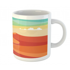 Abstract Desert and Sky Art Mug