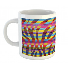 Vibrant Curvy Lines Mug