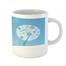 Round Snowflake Trees Mug