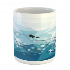 Bird Flying Polygonal Mug