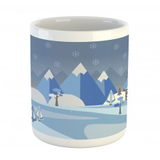 Wintry Outdoors Houses Mug