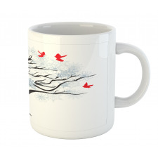 Birds Flying on a Tree Mug