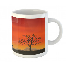 Tree and Animals Landscape Mug