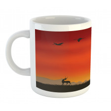 Tree and Animals Landscape Mug